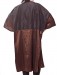 Betty - Our Iridescent Polyblend Zip-up Robe in Brown, chemical back