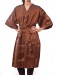 Gina - Our Iridescent Polyblend Wraparound Kimono in Copper, front