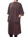 Mamie - Our Lightweight Crepe Snap Robe in Black, front