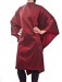 Lana - Our Iridescent Polyblend Cutting Cape in Burgundy