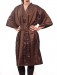 Gina - Our Iridescent Polyblend Wraparound Kimono in Brown, front