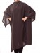 Lauren - Our Lightweight Crepe Cutting Cape in Black