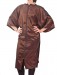 Betty - Our Iridescent Polyblend Zip-up Robe in Brown, front