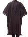 Brigitte - Our Lightweight Crepe Zip-up Robe in Black, chemical back