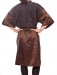 Gina - Our Iridescent Polyblend Wraparound Kimono in Brown, chemical back