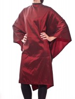 Lana - Our Iridescent Polyblend Cutting Cape in Burgundy