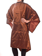 Lana - saloncapes.com's High Performance, Iridescent Polyblend Hair Cutting Cape in Copper