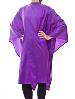 Lana - saloncapes.com's High Performance, Iridescent Polyblend Hair Cutting Cape in Purple
