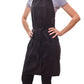 Ava - saloncapes.com's High Performance, Iridescent Polyblend Hair Stylist Apron in Black