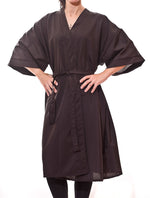 Kimono Salon Smock and Client Robes in Black