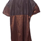Zipper salon smock and client robes in brown