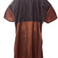 Zipper salon smocks and client robes in copper