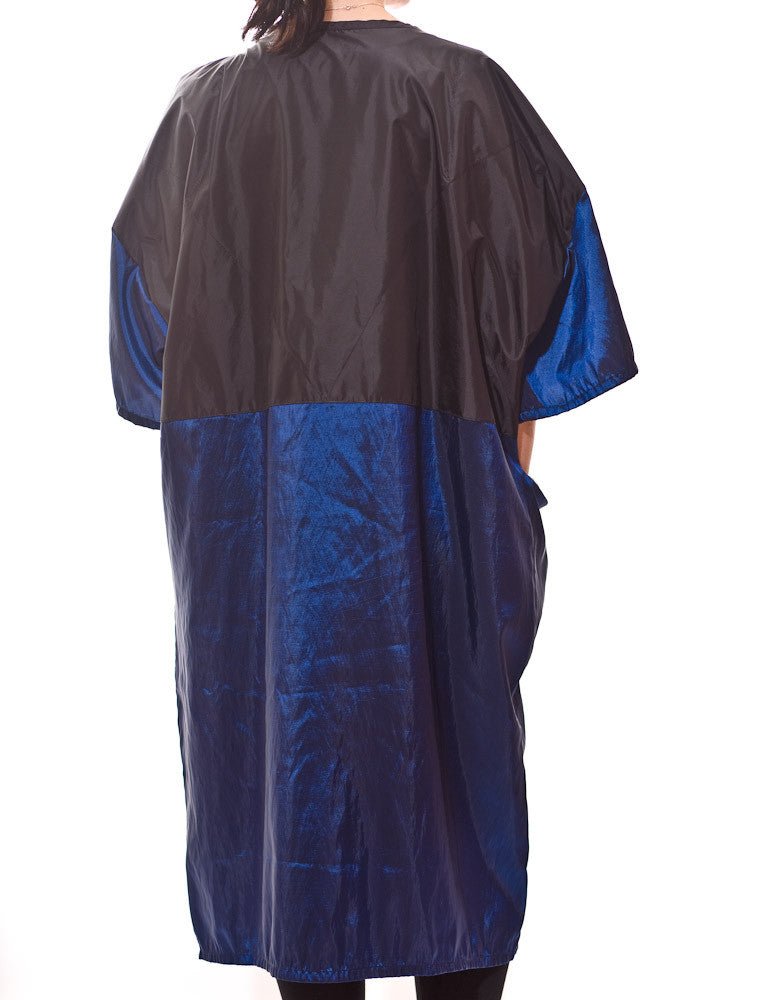 Snap Front Salon Smock in Royal Blue