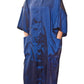 Marilyn - saloncapes.com's Iridescent, High Performance Polyblend Snap Client Robe in Royal Blue, front