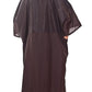 Mamie - saloncapes.com's High Performance, Lightweight Crepe Snap Robe in Black, chemical proof back