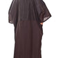 Snap Front Salon Smock in Black