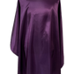 Purple hair cutting capes and white barber capes