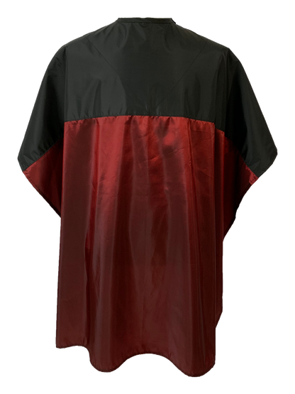 Reversible chemical capes in burgundy, chemical side