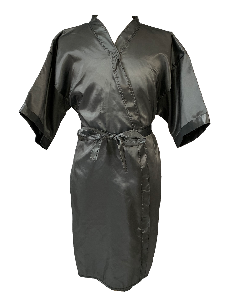 Kimono Salon Smocks and Client Robes in Silver