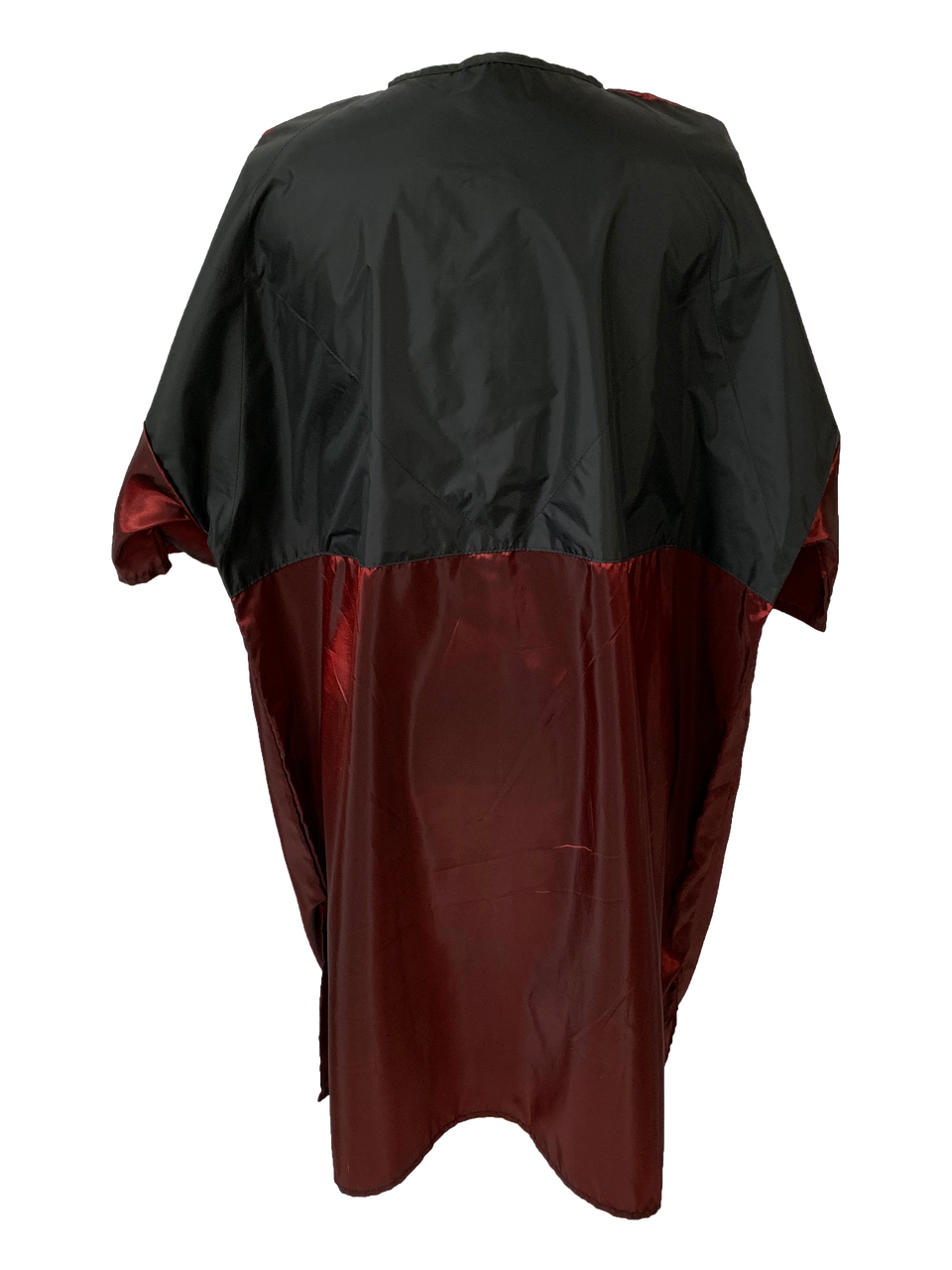 Zipper salon smock and client robes in burgundy