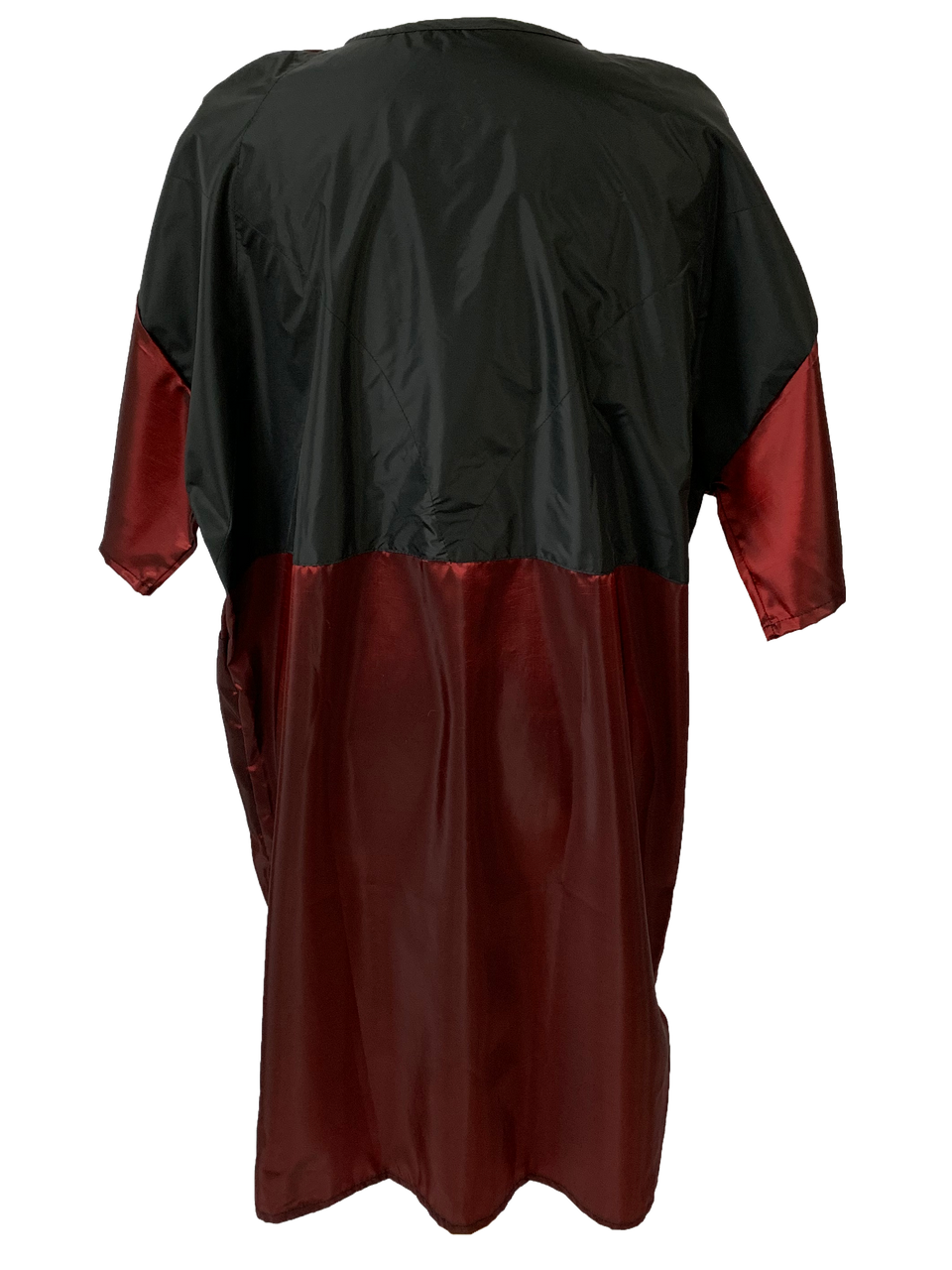 Snap Front Salon Smock in Burgundy