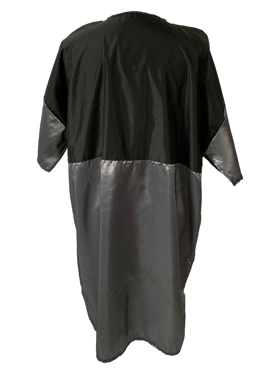 Snap Front Salon Smock in Silver
