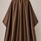 Brown iridescent SalonCapes cutting cape front view