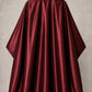 Burgundy iridescent SalonCapes cutting cape front view