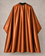 Copper iridescent SalonCapes cutting cape front view