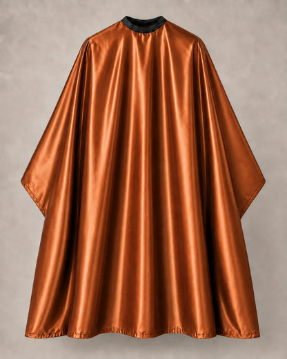 Copper iridescent SalonCapes cutting cape front view