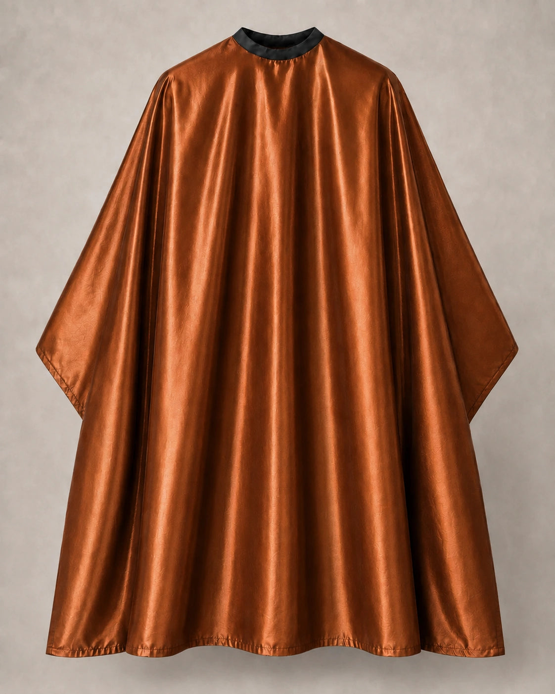 Copper iridescent SalonCapes cutting cape front view