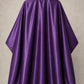 Purple iridescent SalonCapes cutting cape front view