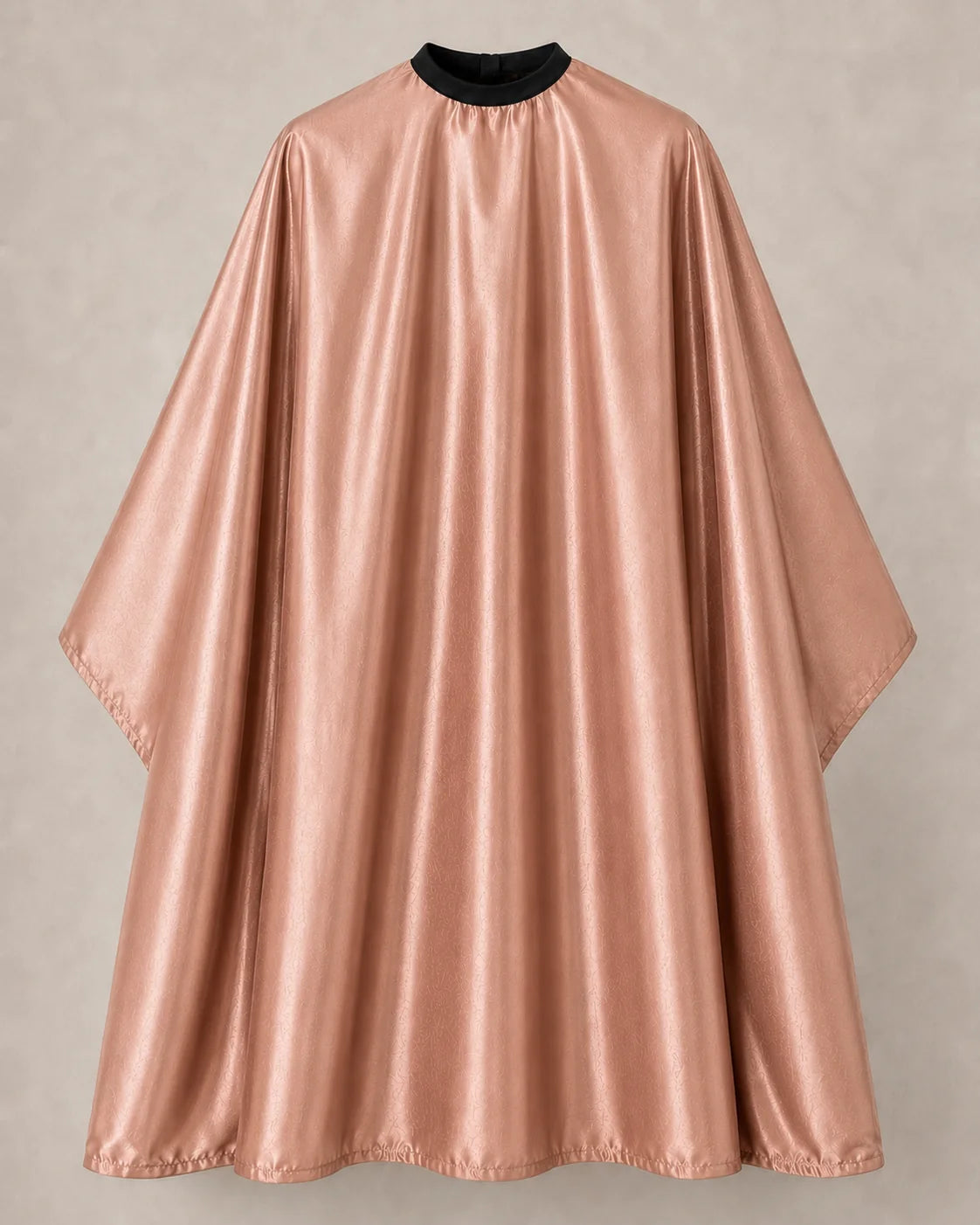 Rose gold iridescent SalonCapes cutting cape front view