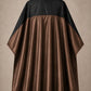 Brown and black SalonCapes reversible chemical cape front view
