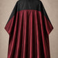 Burgundy and black SalonCapes reversible chemical cape front view