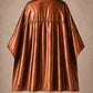 Copper SalonCapes reversible chemical cape back view showing black collar and reversible seam construction