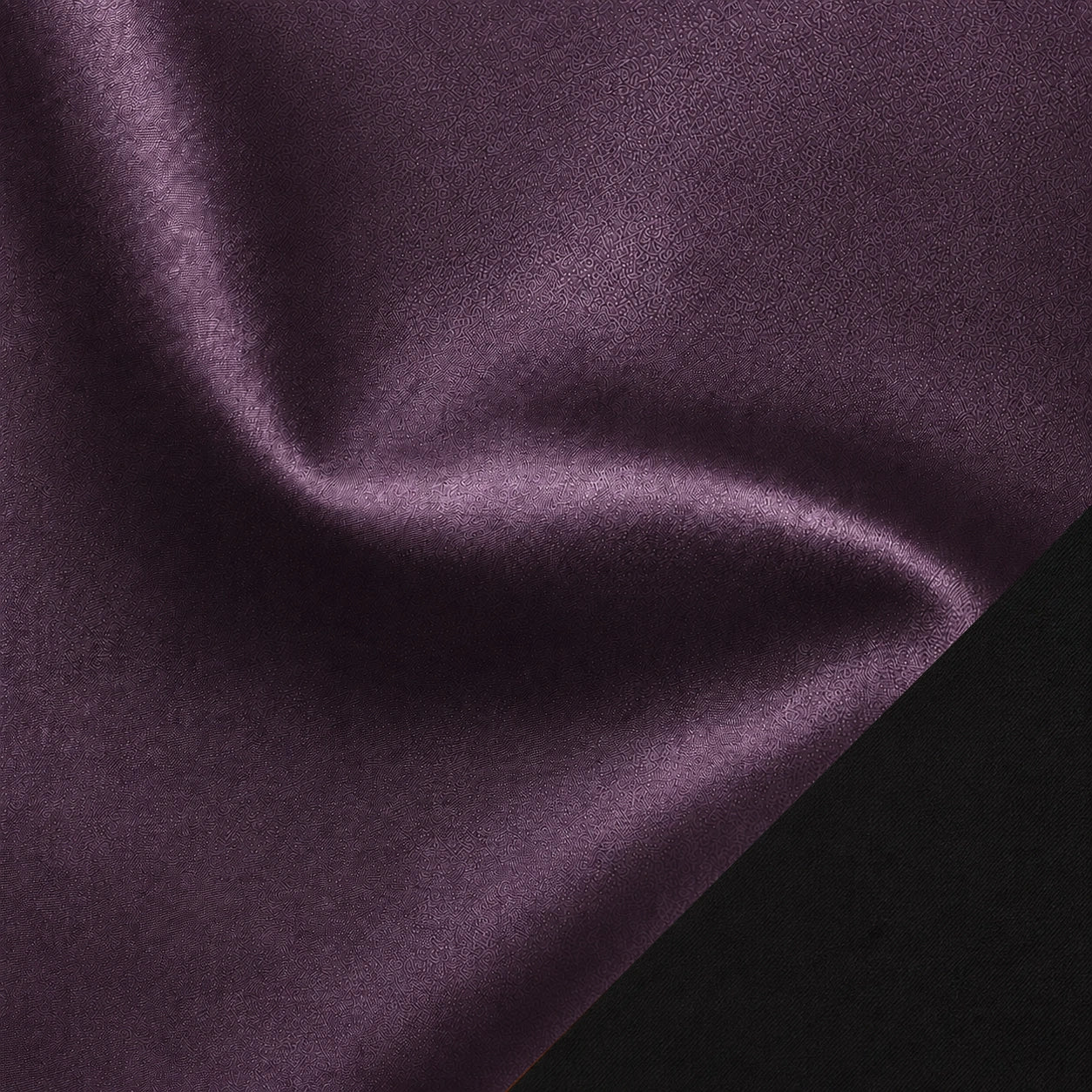 Eggplant/Black fabric swatch